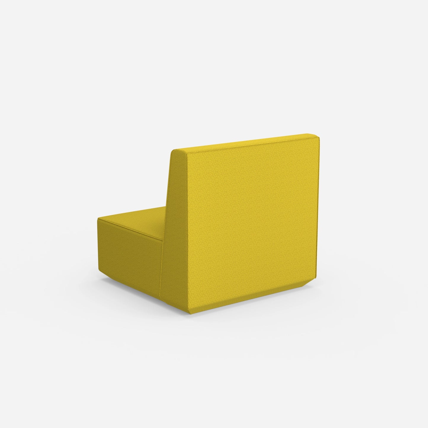 Armchair with high back from behind