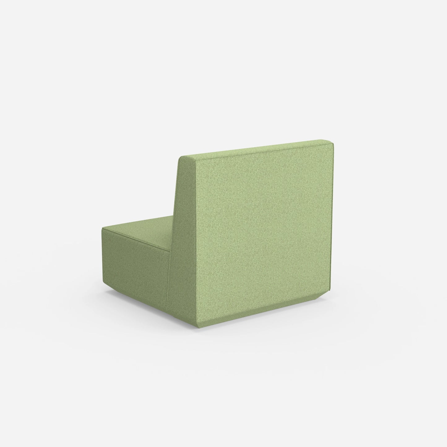 Armchair with high backrest from behind
