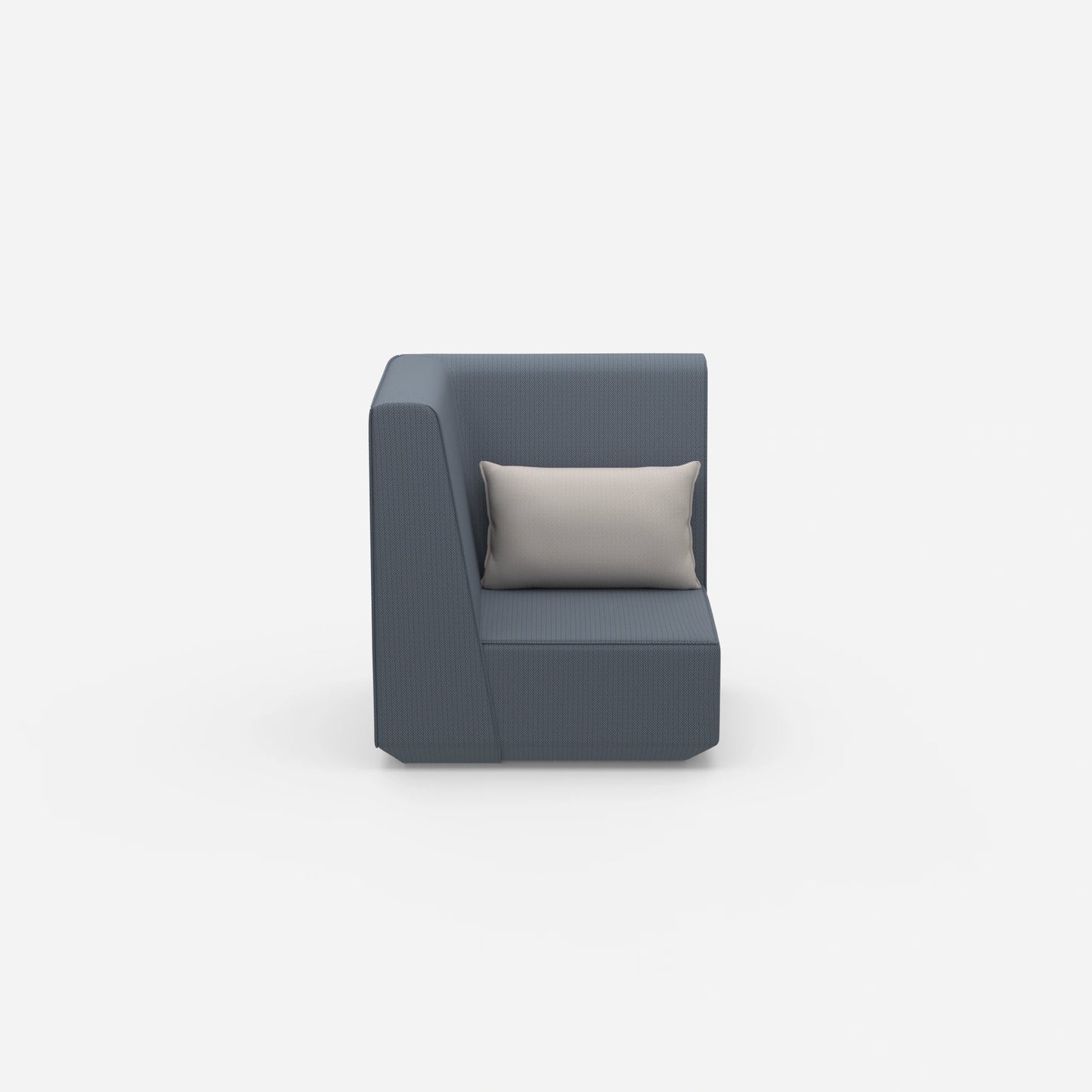 Low armchair from the front
