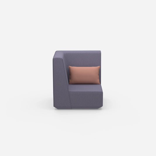 Low armchair from the front