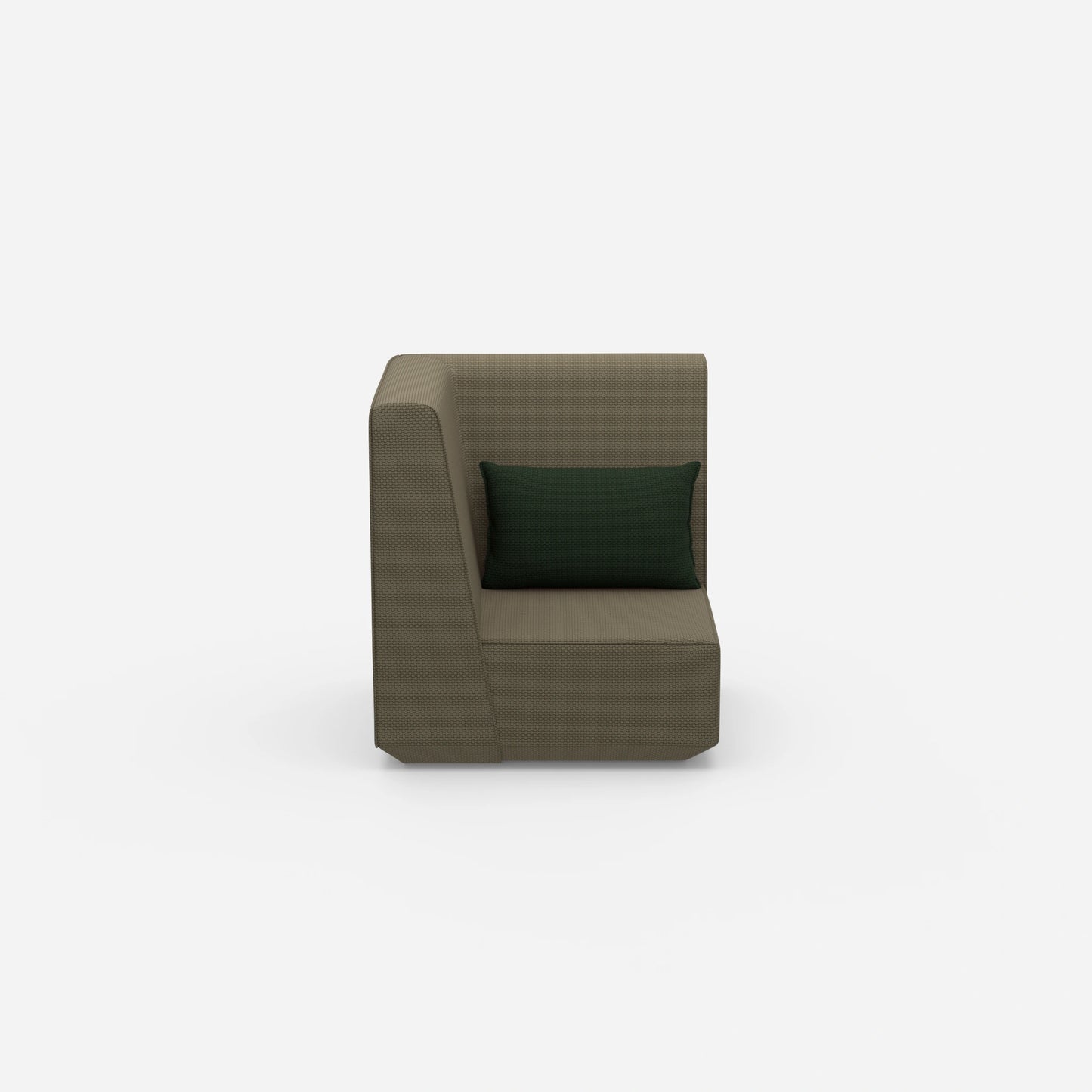Low armchair from the front