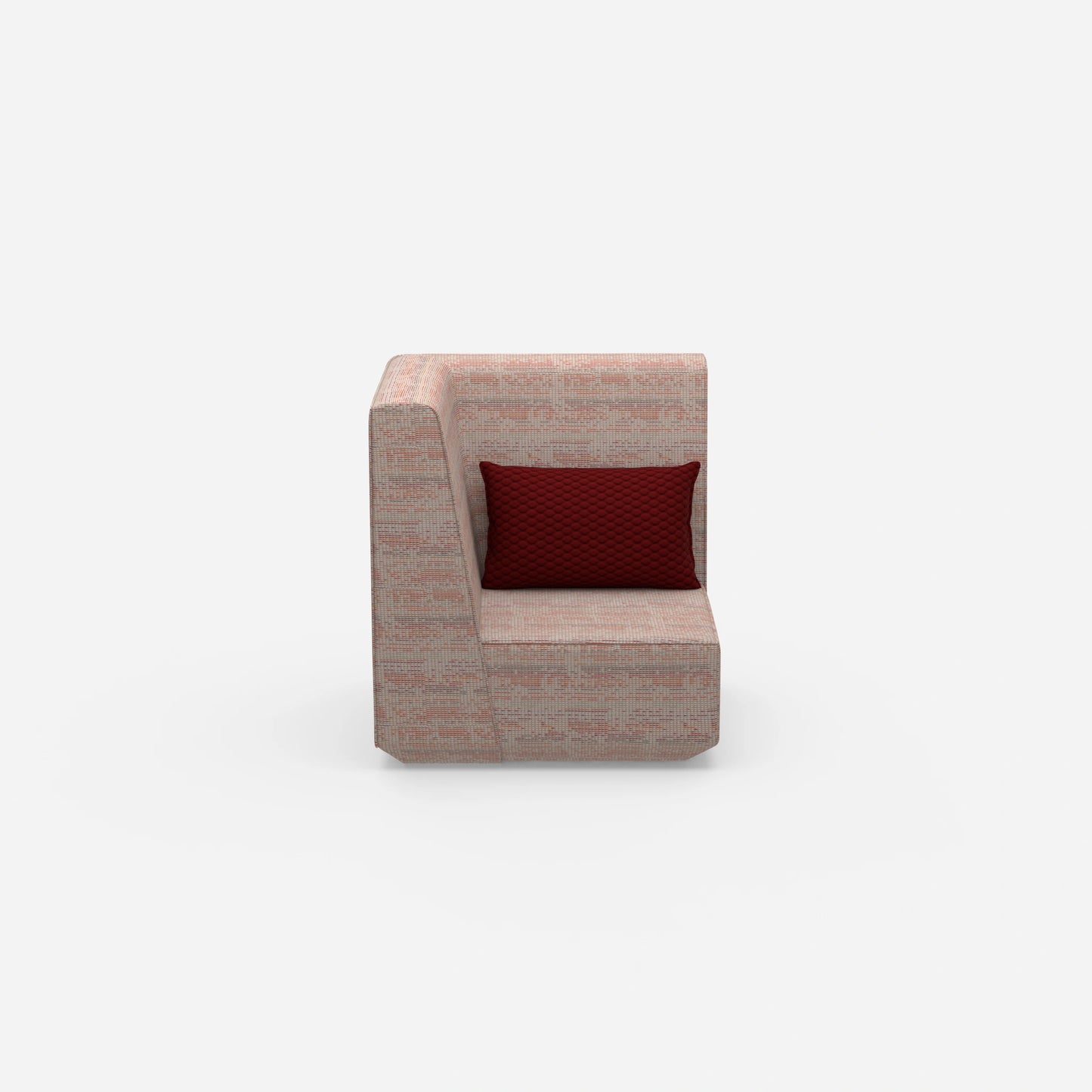 Low armchair from the front