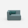 Armchair turquoise petrol from the front