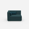 Armchair turquoise petrol from the front