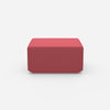 Seat pouf pink from the front