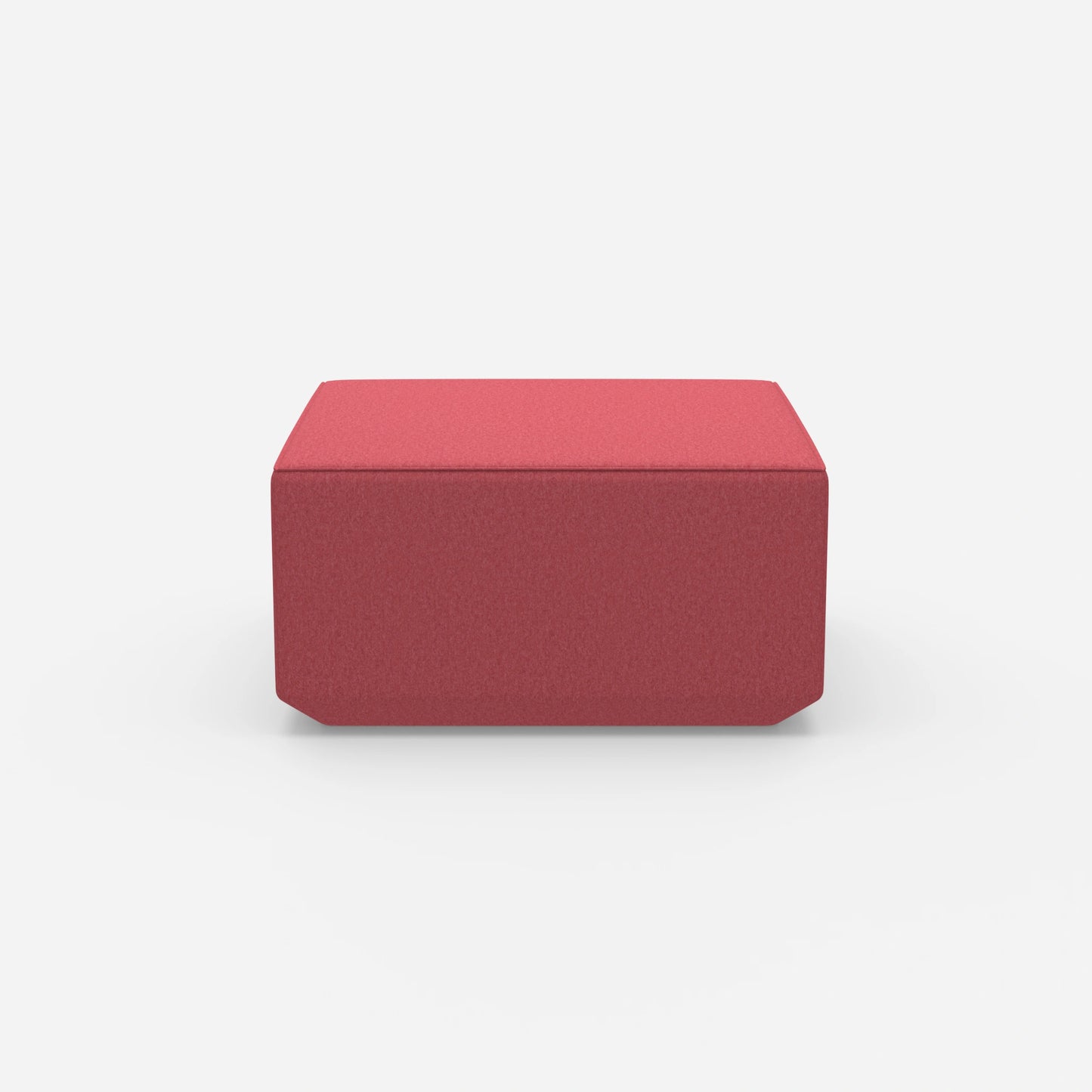 Seat pouf pink from the front