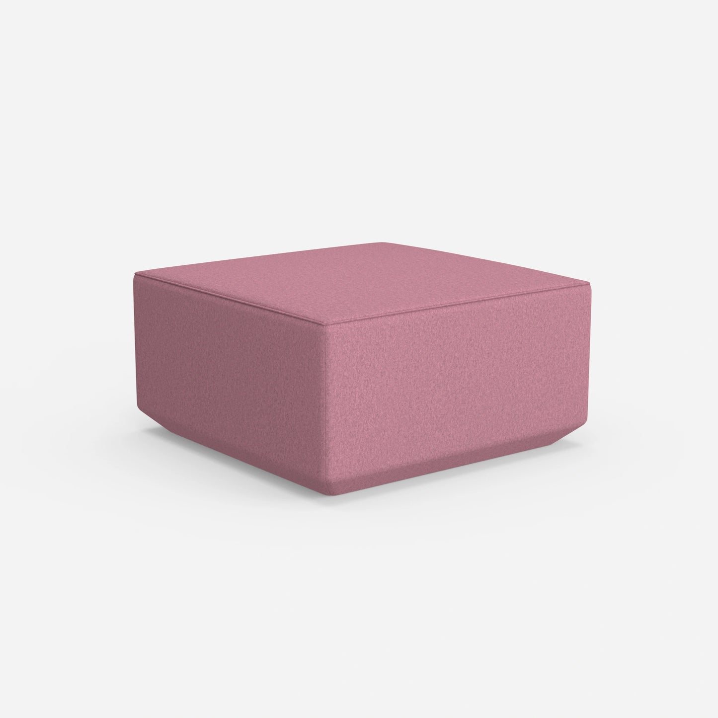 Seat pouf pink from behind