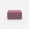 Seat pouf pink from the front
