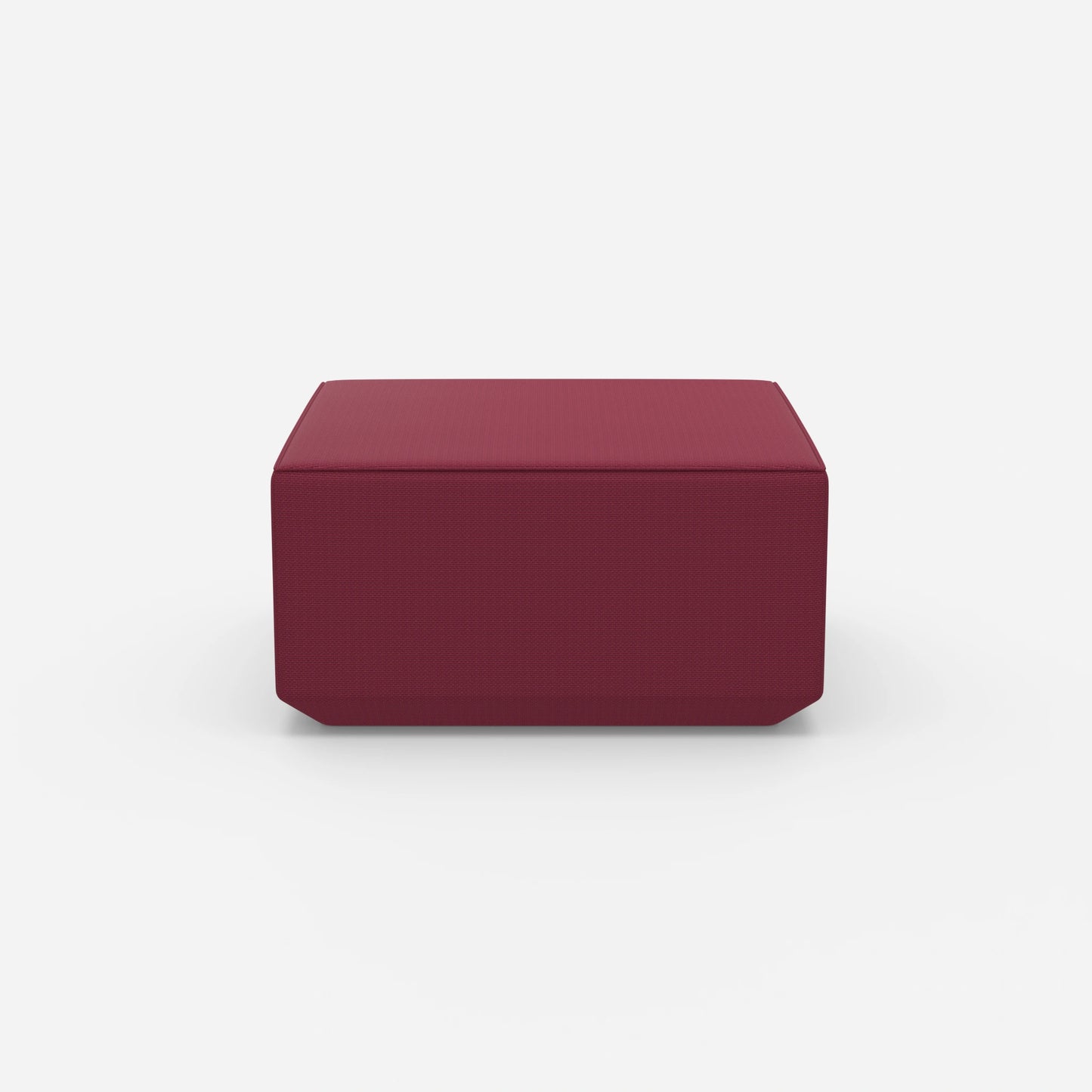 Seat pouf pink from the front
