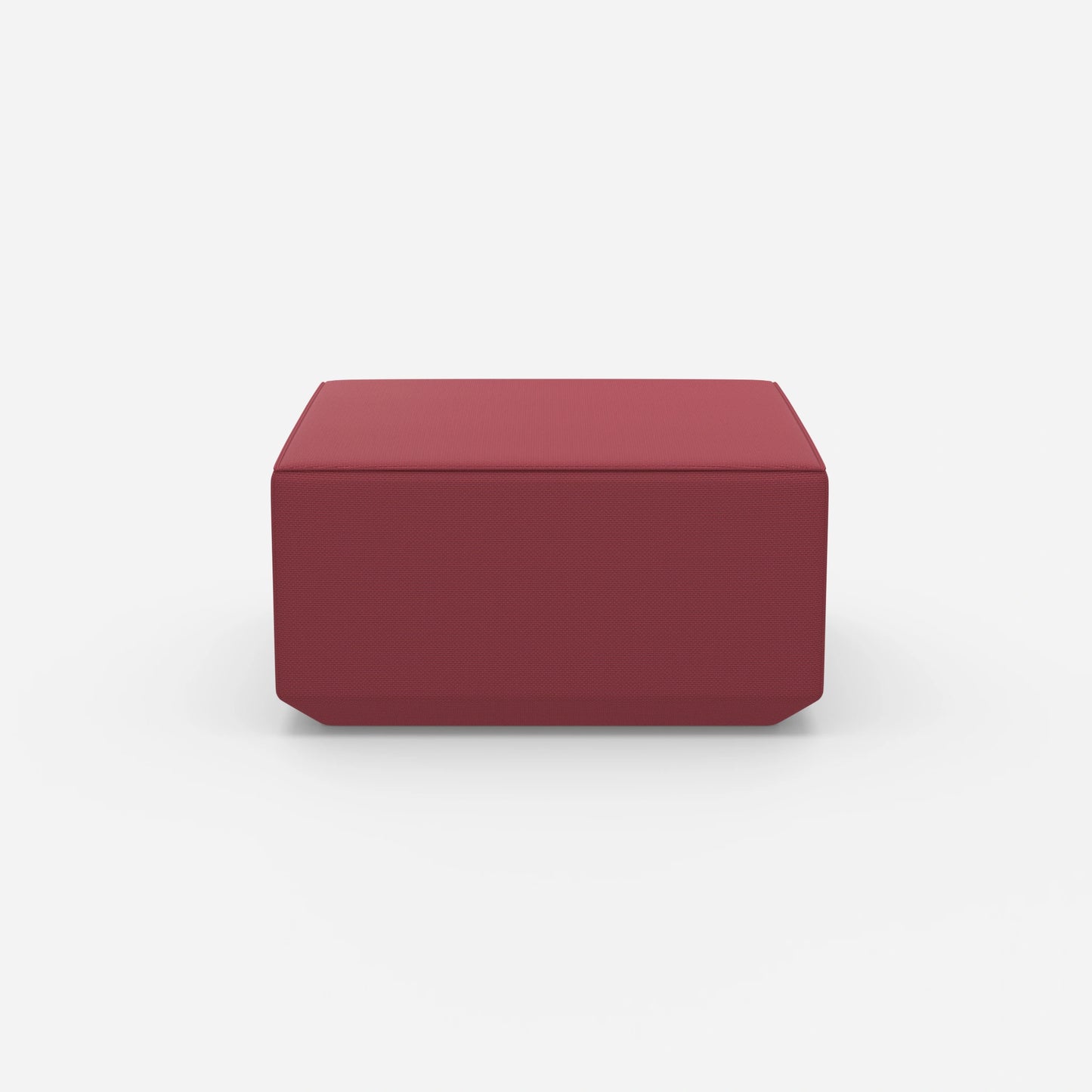 Seat pouf pink from the front
