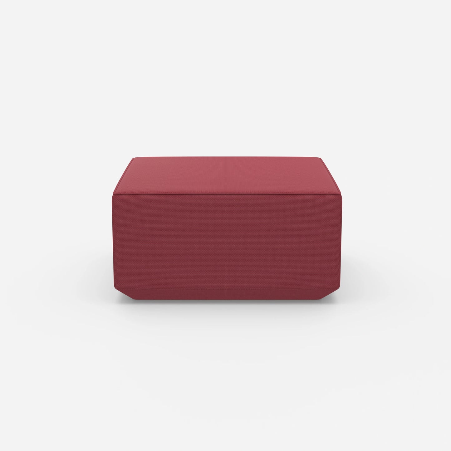 Seat pouf pink from the front