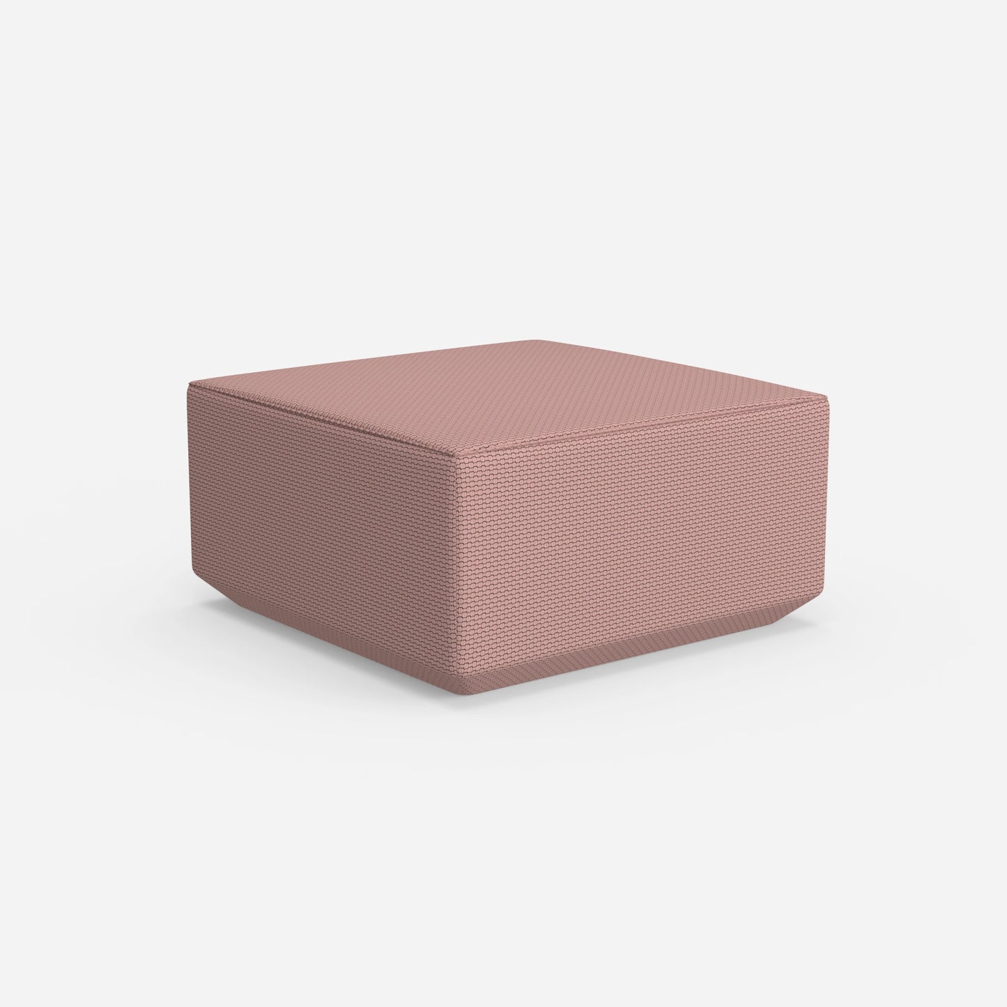 Seat pouf pink from behind