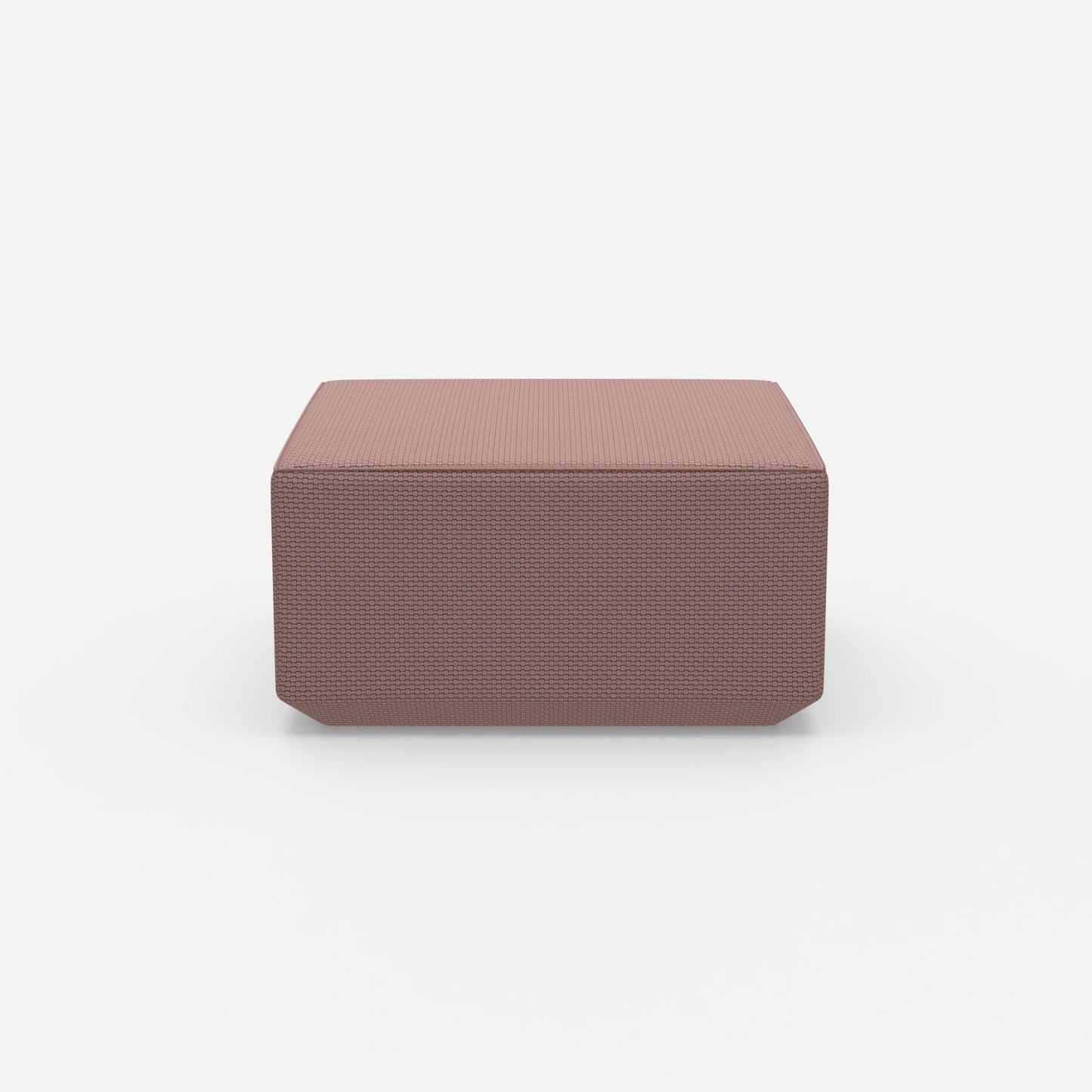 Seat pouf pink from the front