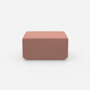 Seat pouf pink from the front