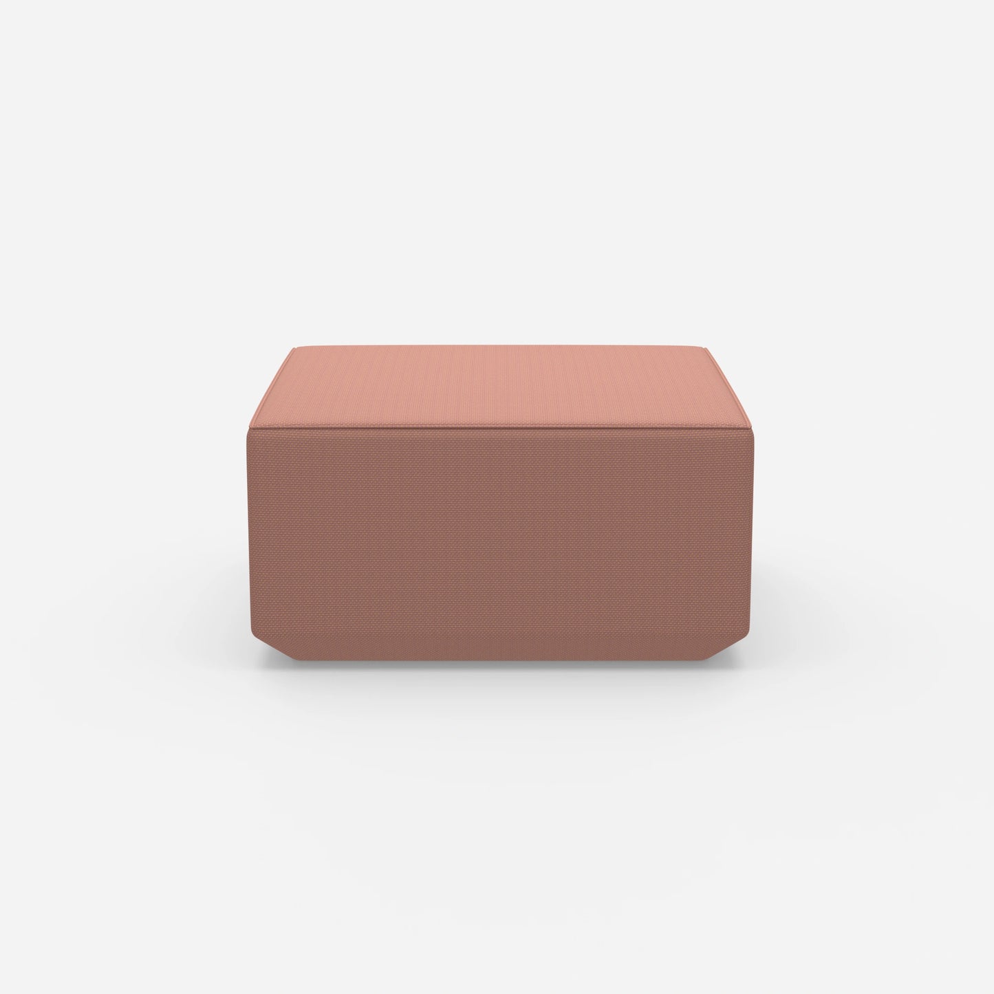 Seat pouf pink from the front