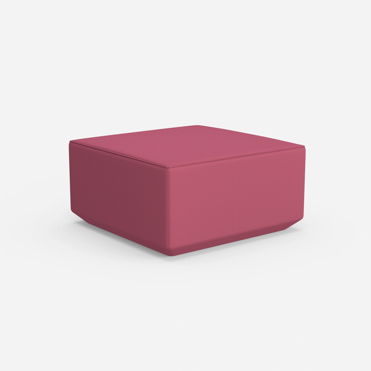Seat pouf pink from behind