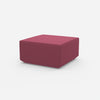 Pink pouf from the side