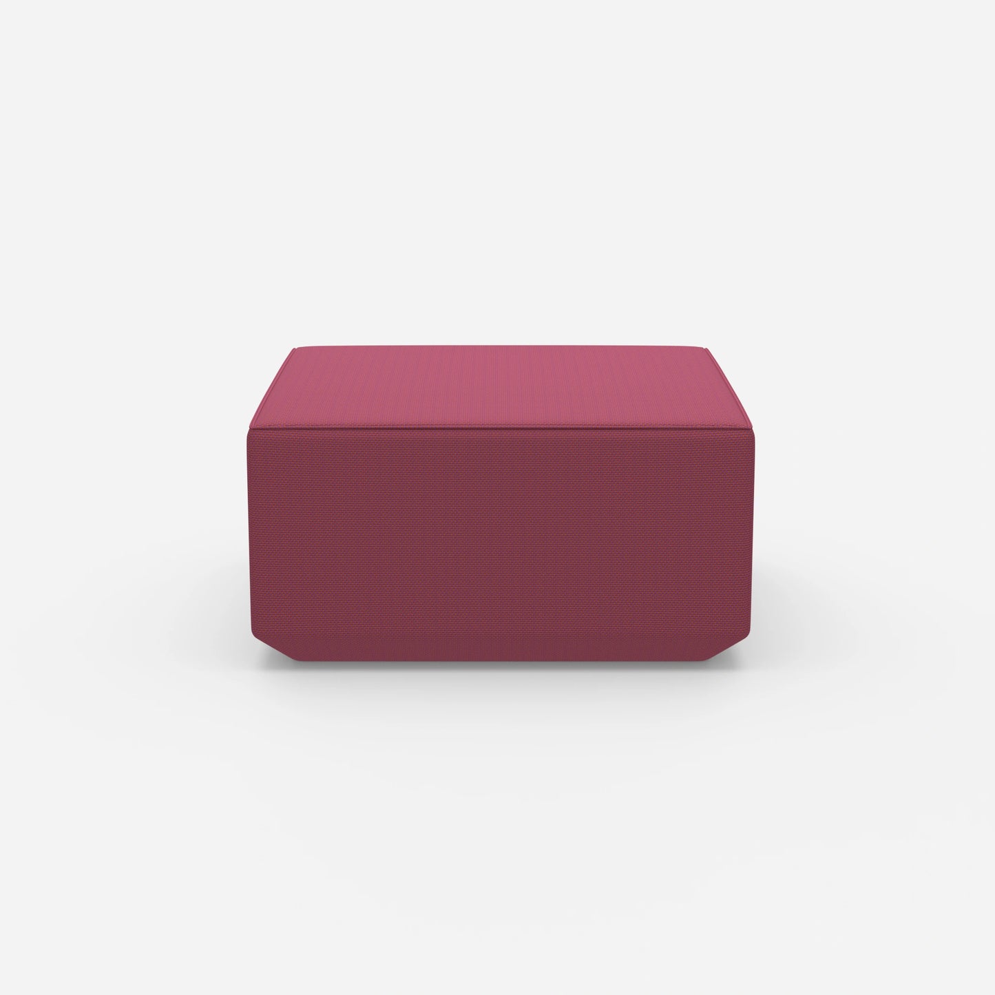 Seat pouf pink from the front