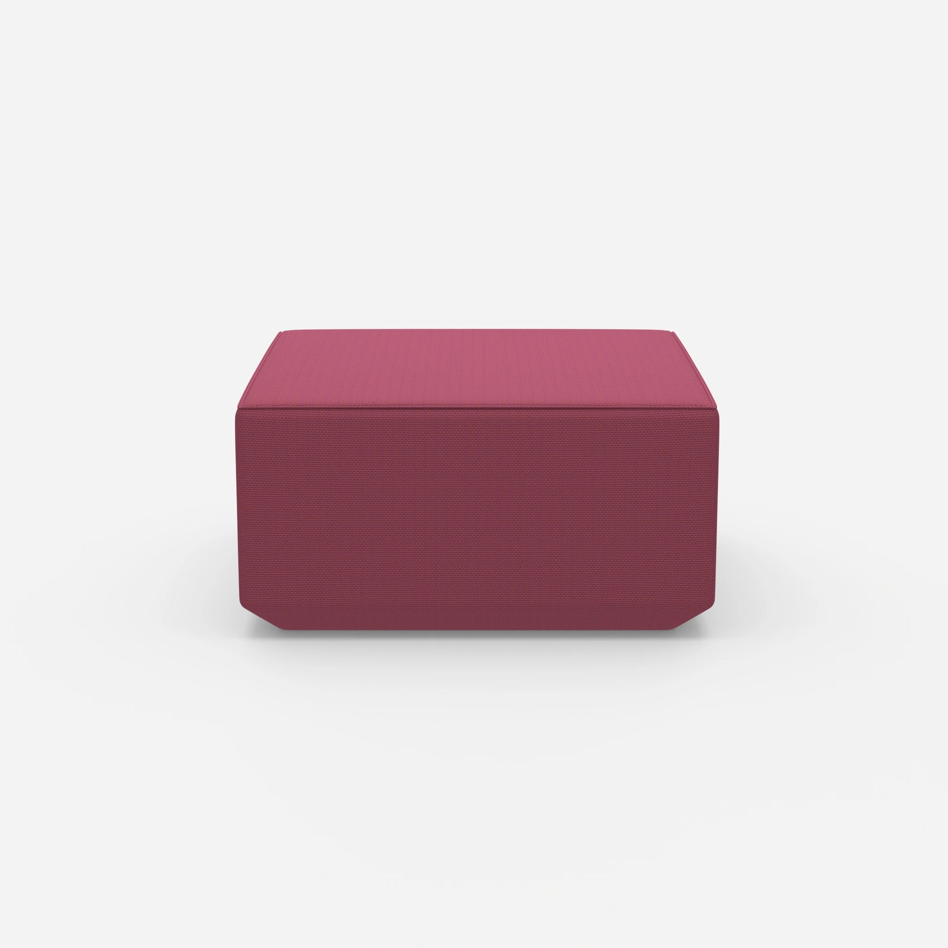 Seat pouf pink from the front