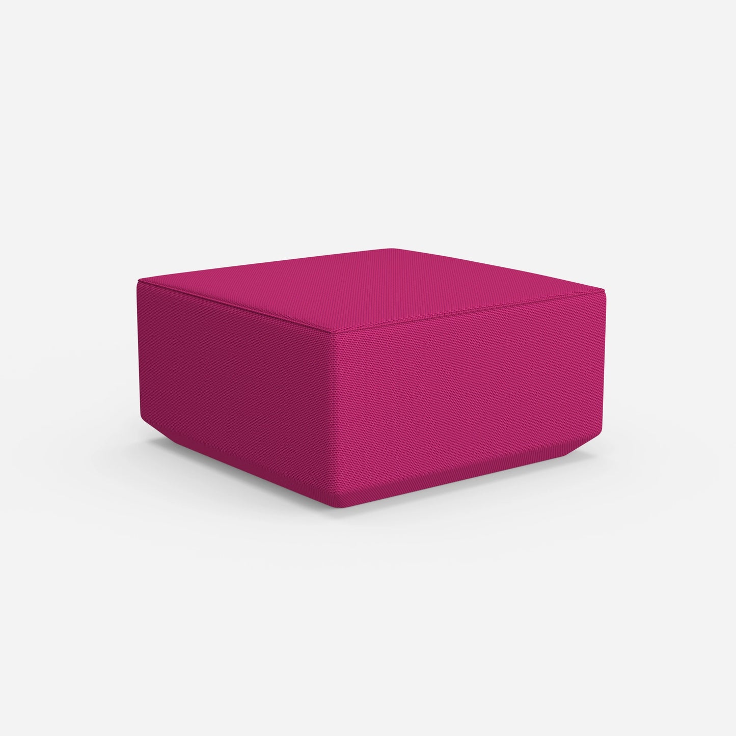 Seat pouf pink from behind