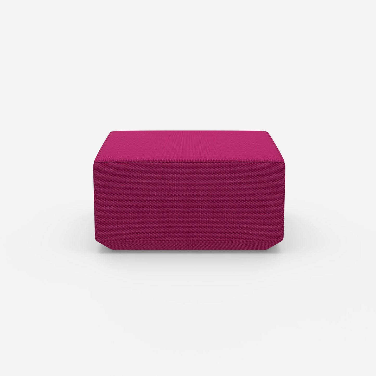 Seat pouf pink from the front