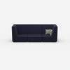 Blue sofa for 3 people from the front