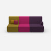 Sofa for 3 as home cinema from the front