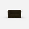 Sofa two-seater brown 160 cm wide from the front