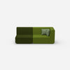 Sofa two-seater green 180 cm wide from the front