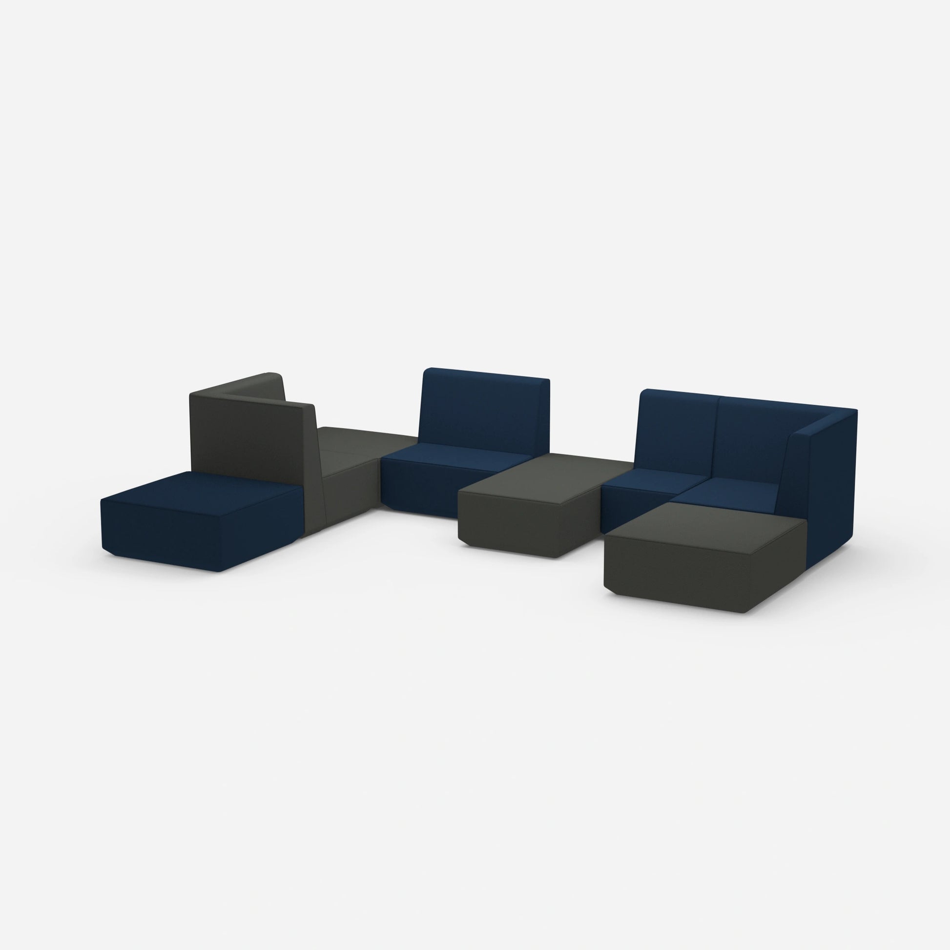 U-shaped sofa landscape from the side