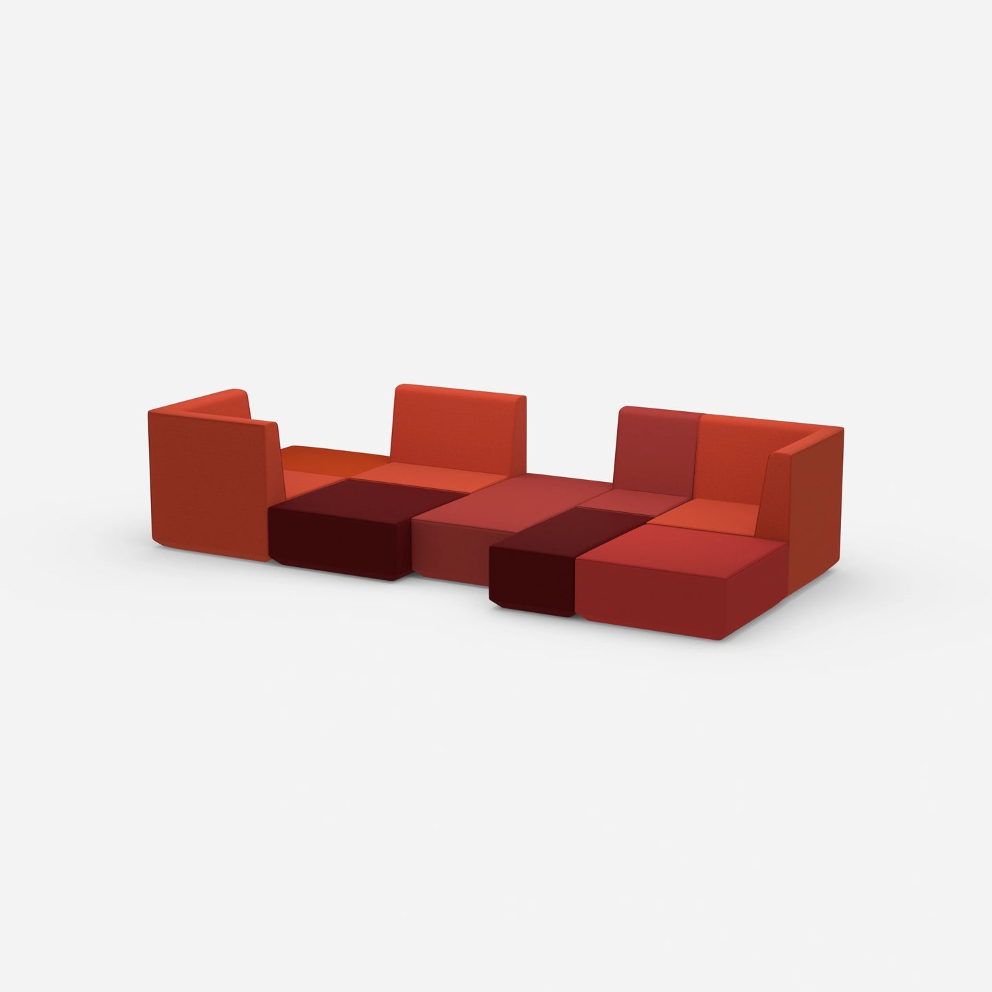 U-shaped sofa landscape from the side