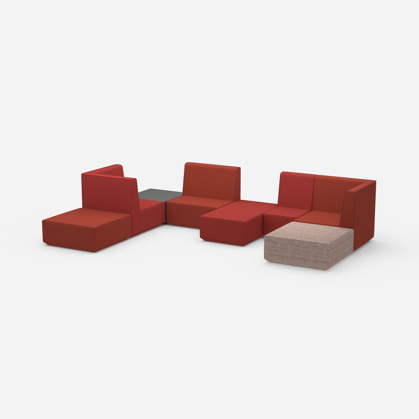 U-shaped sofa landscape from the side
