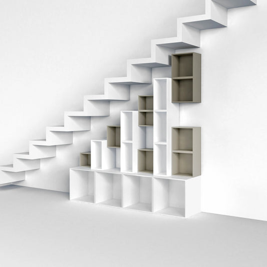 Staircase shelf RK102 from the left side