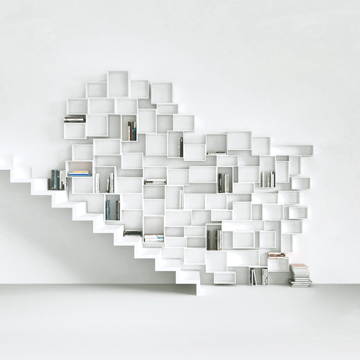 Staircase shelf RK116 from the front