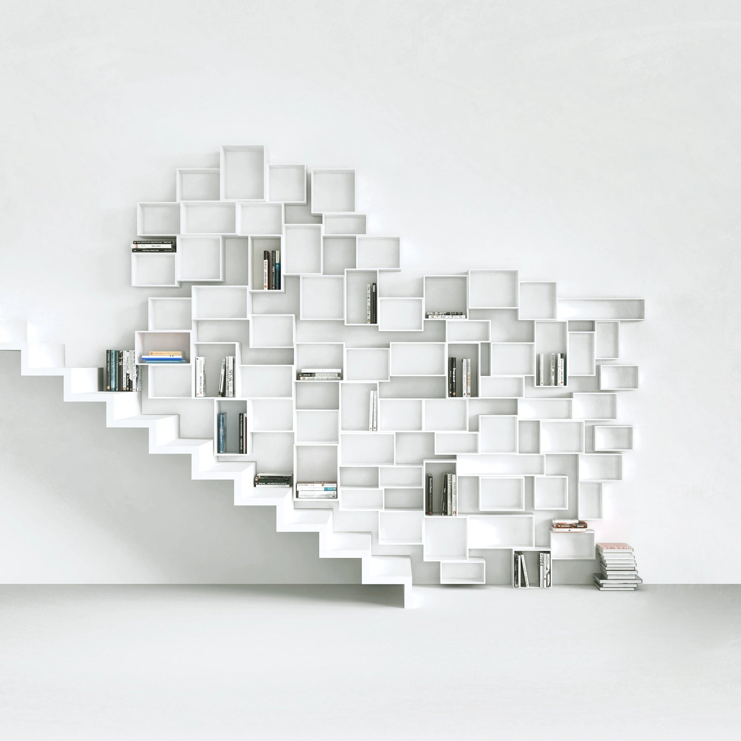 Staircase shelf RK116 from the front