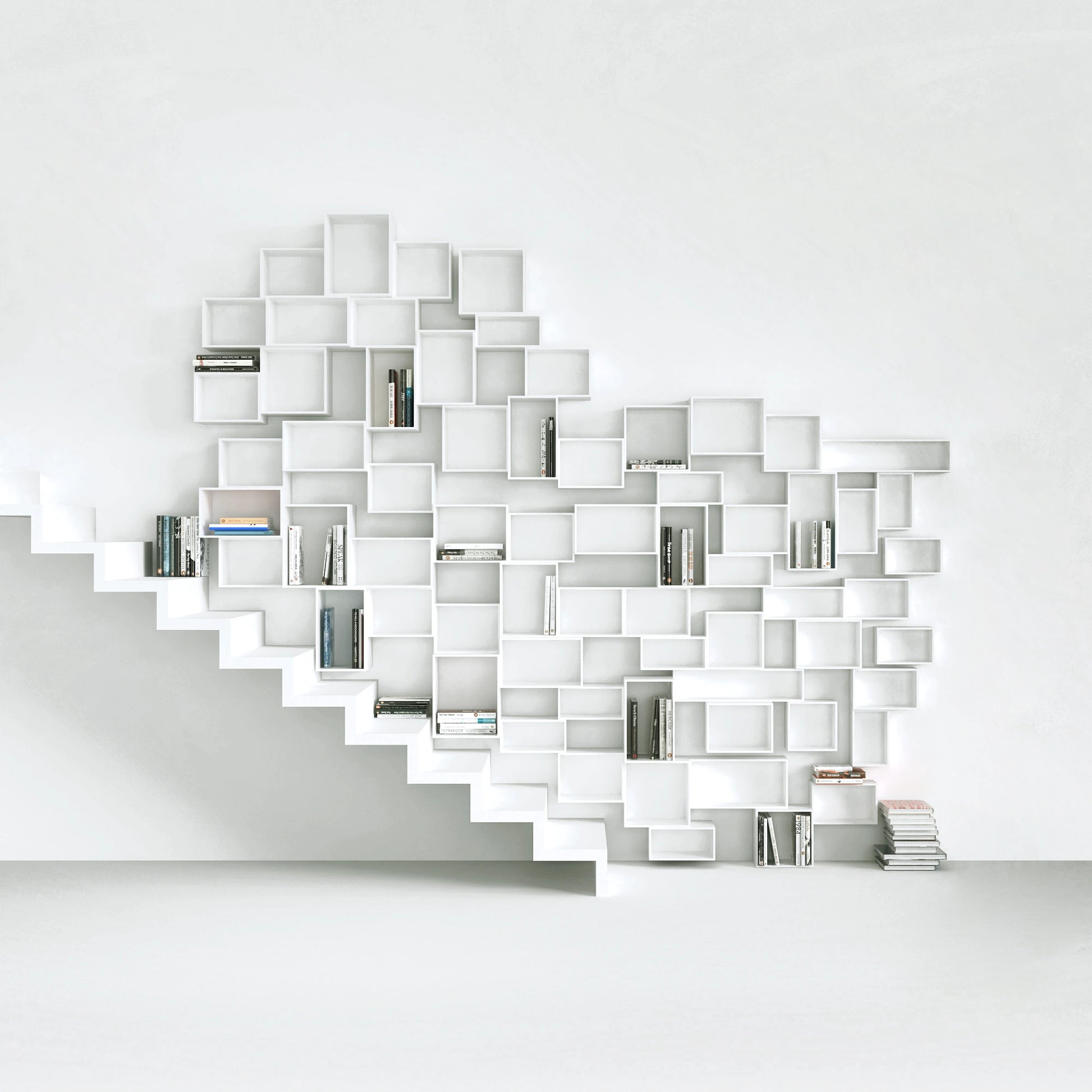 Staircase shelf RK116 from the front