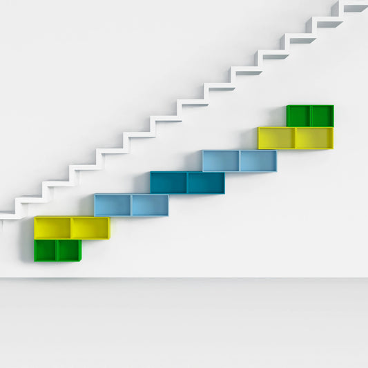 Staircase shelf RK125 from the front