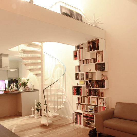 Staircase shelf RK271 from the left side