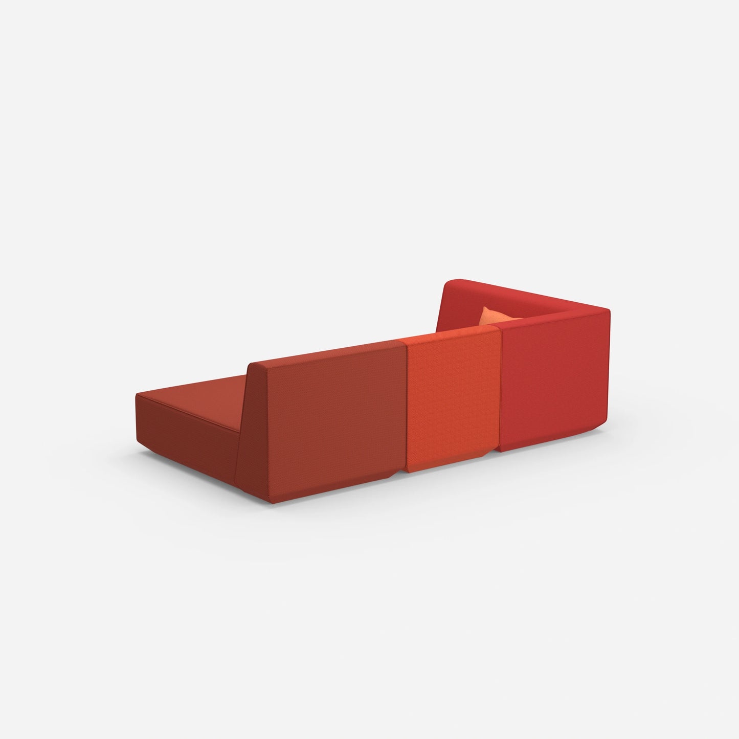 Canapé 3 places modulable avec fonction couchage arrière