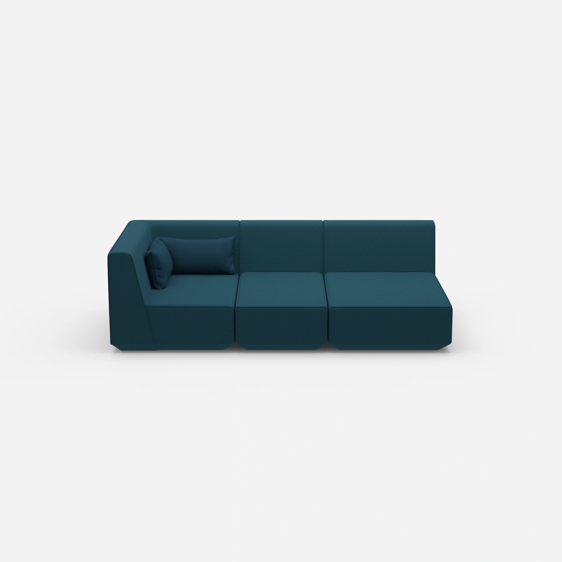 Canapé 3 places modulaire avec fonction couchage de face
