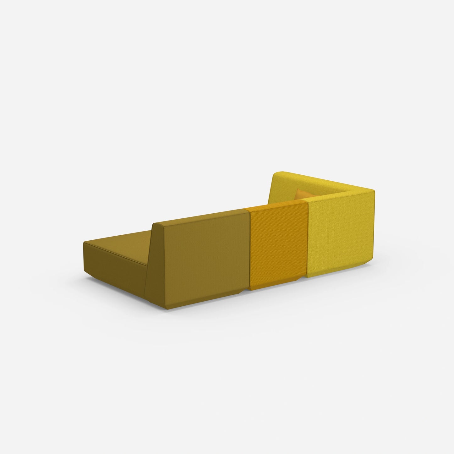 Canapé 3 places modulable avec fonction couchage arrière