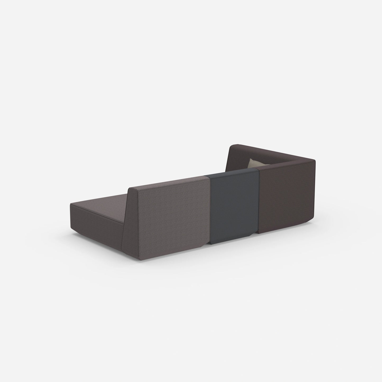Canapé 3 places modulable avec fonction couchage arrière