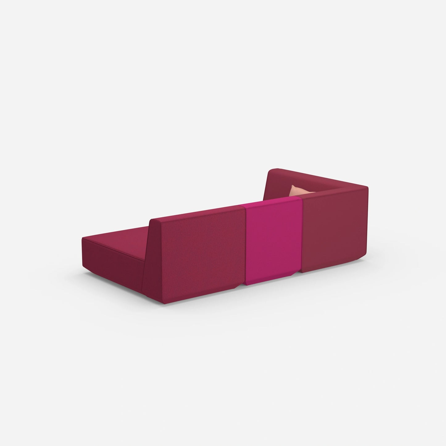 Canapé 3 places modulable avec fonction couchage arrière