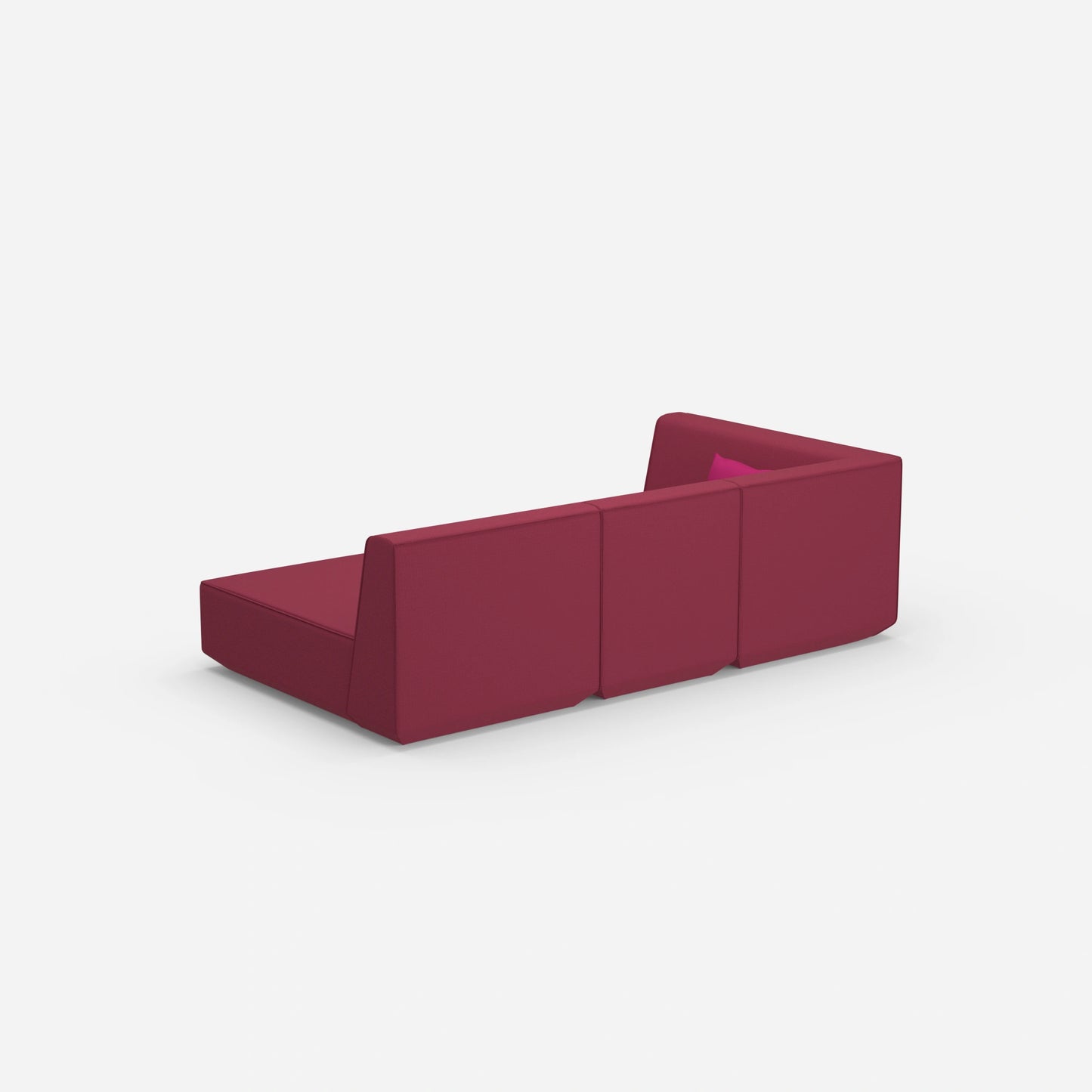 Canapé 3 places modulable avec fonction couchage arrière