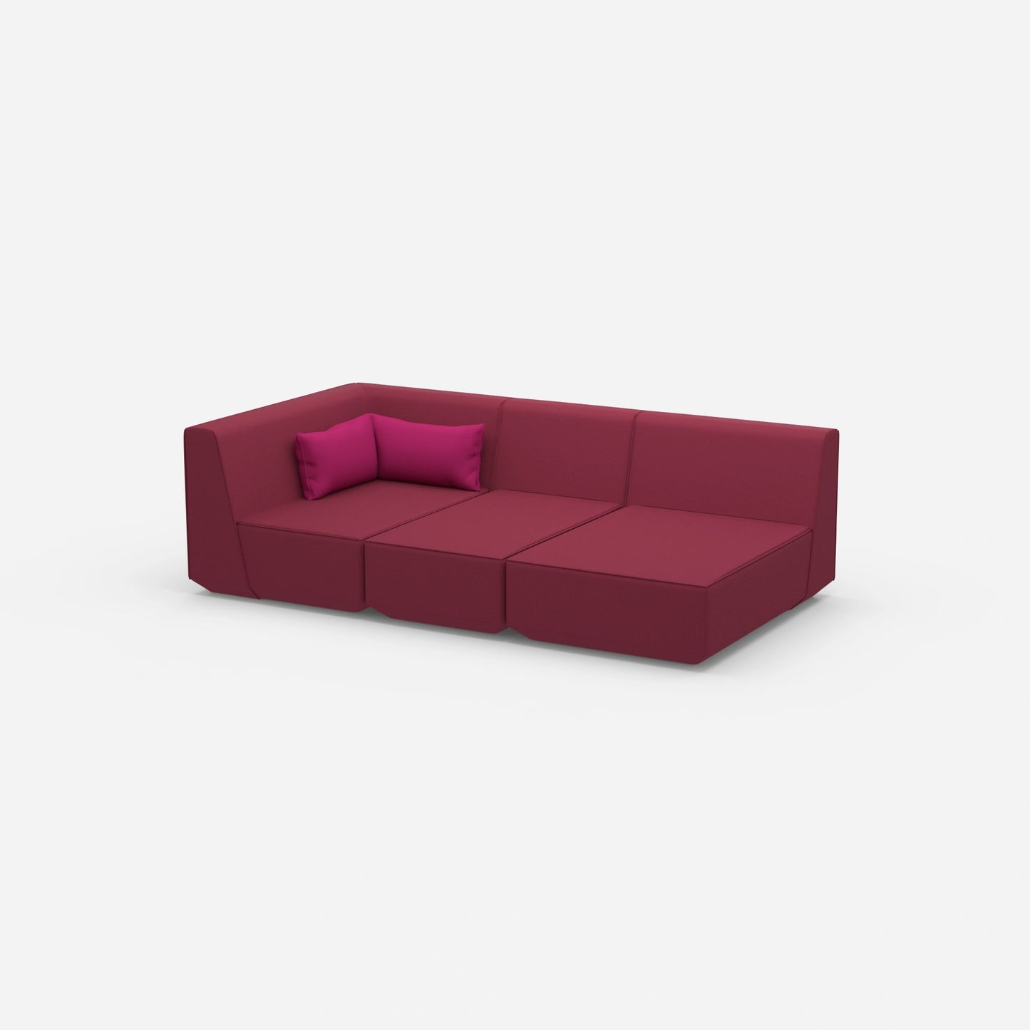 Canapé 3 places modulaire avec fonction de couchage de côté