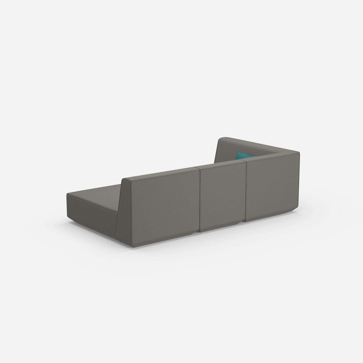 Canapé 3 places modulable avec fonction couchage arrière