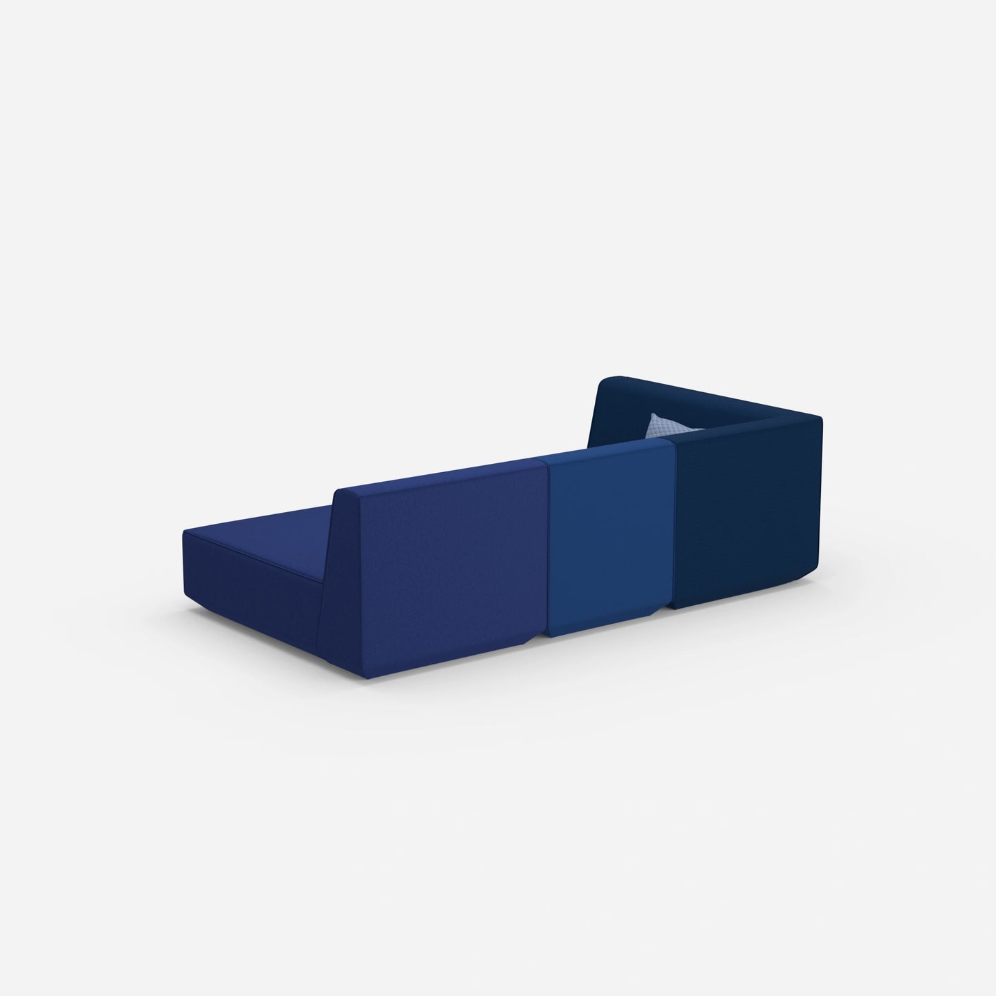Canapé 3 places modulable avec fonction couchage arrière