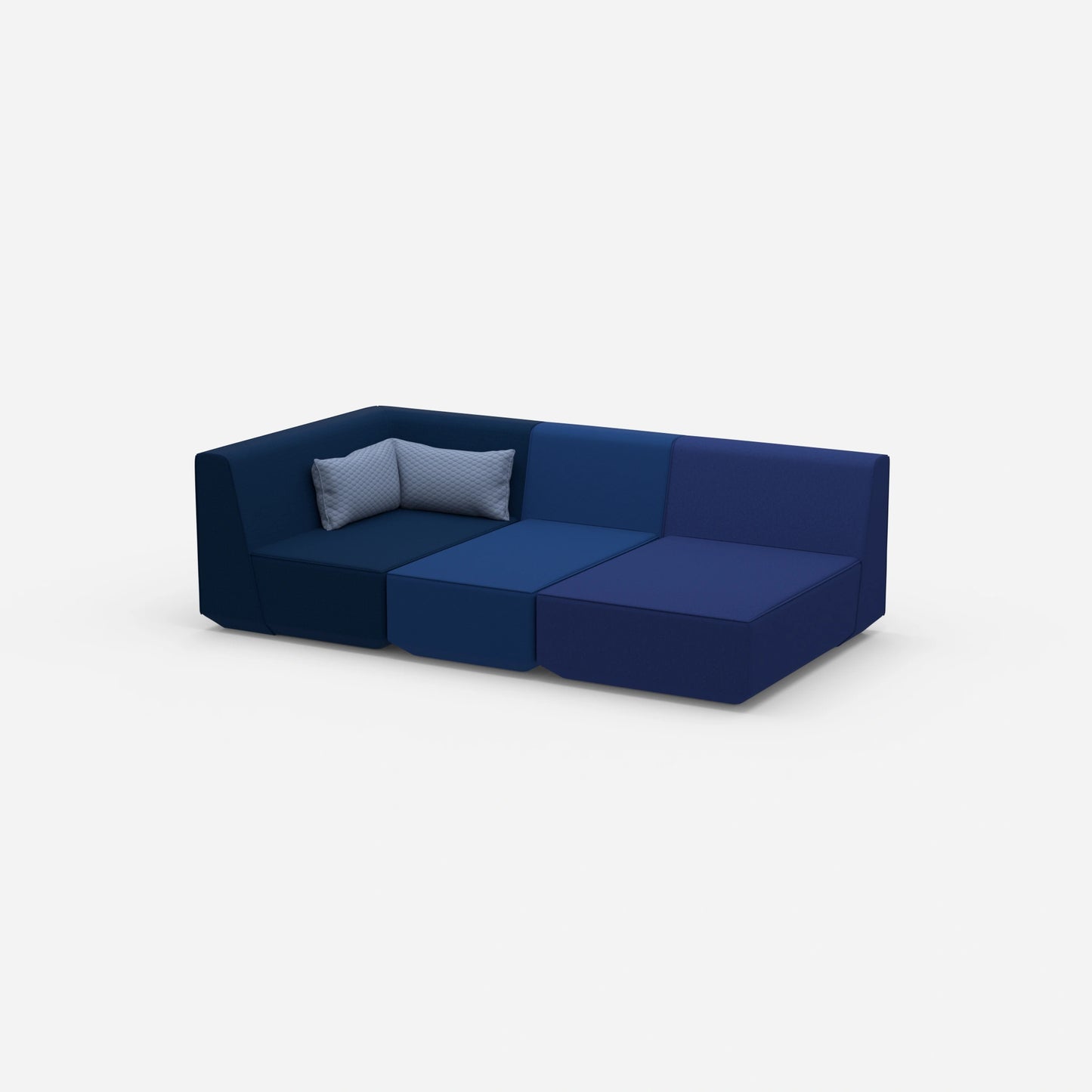 Canapé 3 places modulaire avec fonction de couchage de côté