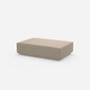 Pouf couleur crème vu de côté