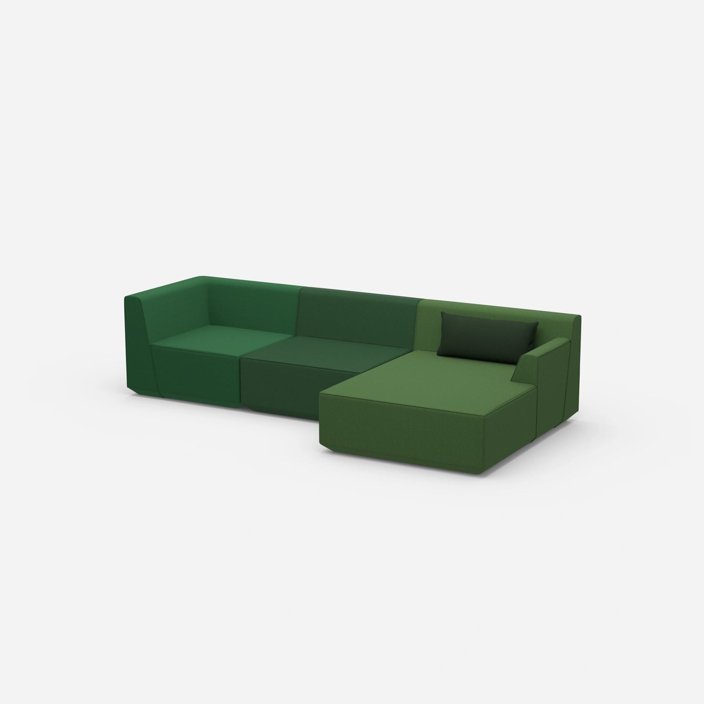 Canapé d'angle moderne 320 cm de large de côté